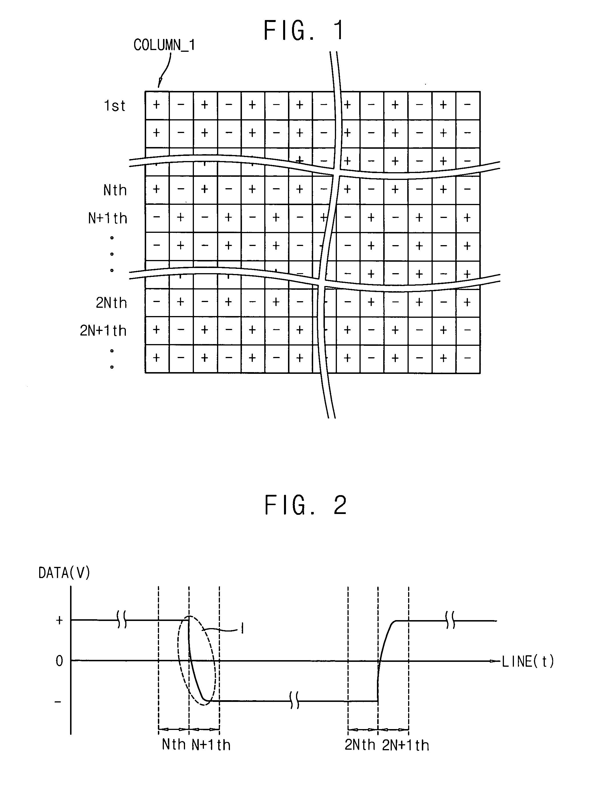 Array substrate, display device having the same, driving unit for driving the same and method of driving the same