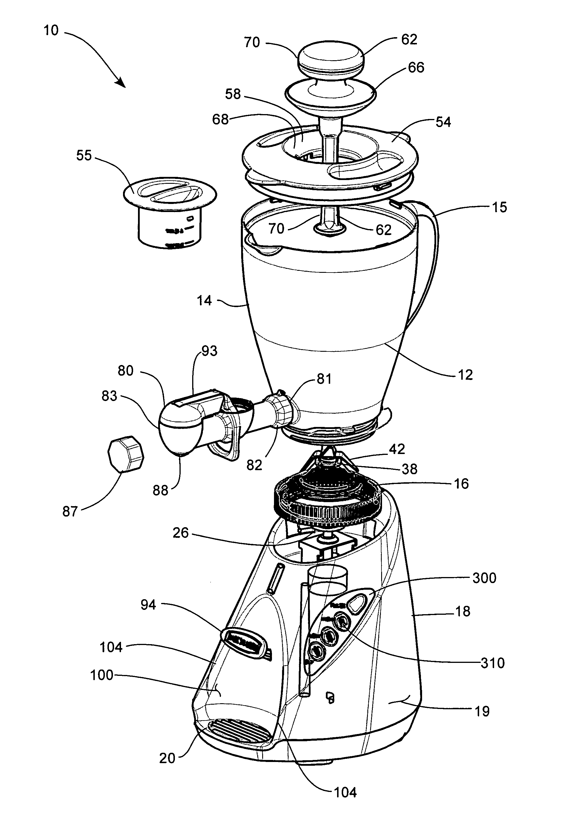 Beverage mixer with spigot and actuator