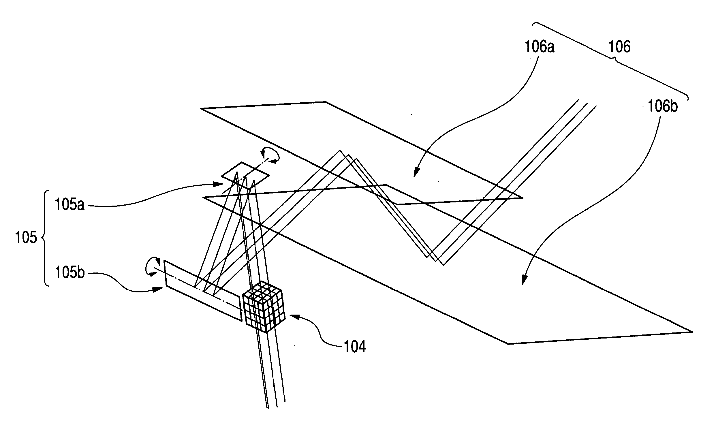 Two-dimensional scanning apparatus and scanning type image displaying apparatus using the same