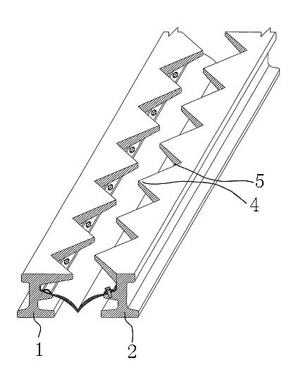 Damping and buffering expansion joint and construction method thereof