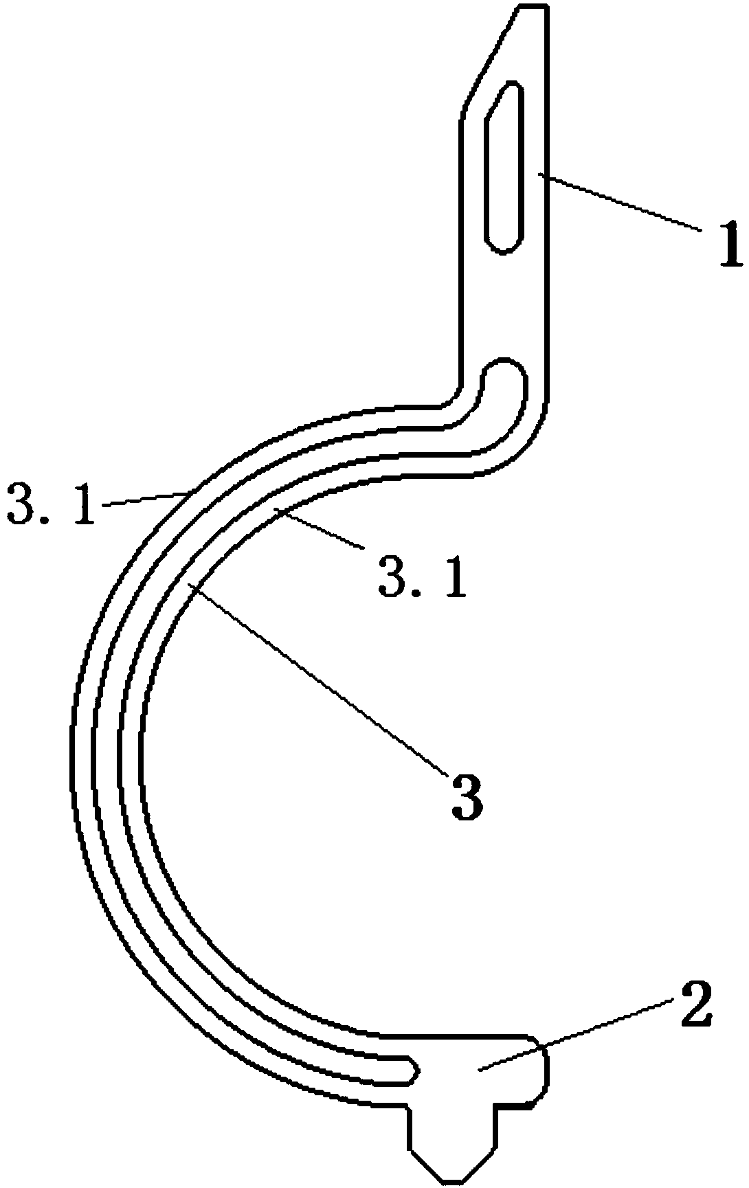 Crimping elastic sheet of single buffer channel