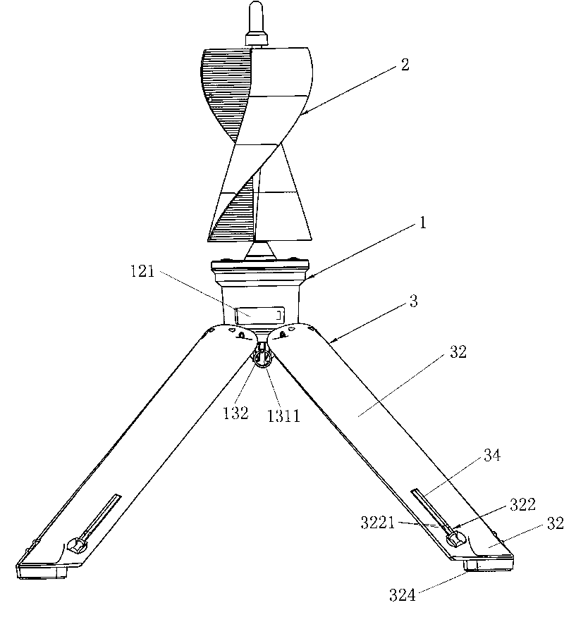 Portable wind power generating device