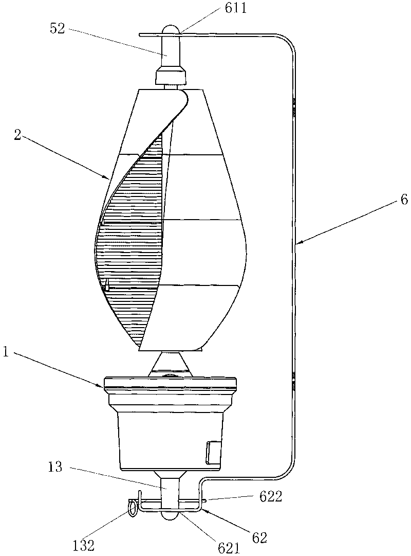 Portable wind power generating device