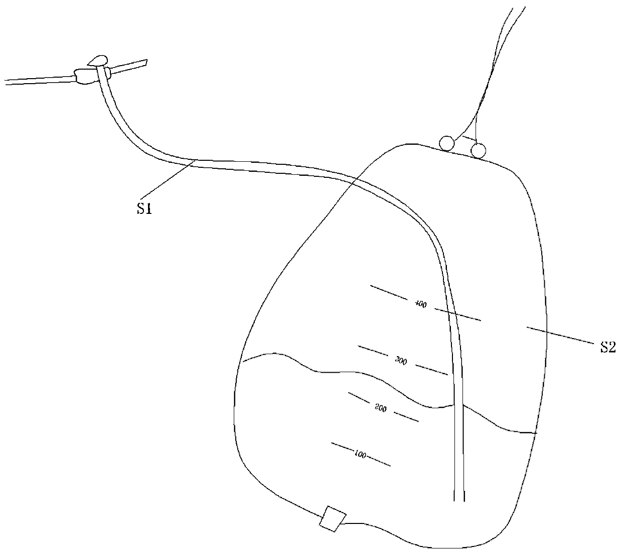 Smoke gas discharging device in medical endoscopic surgery