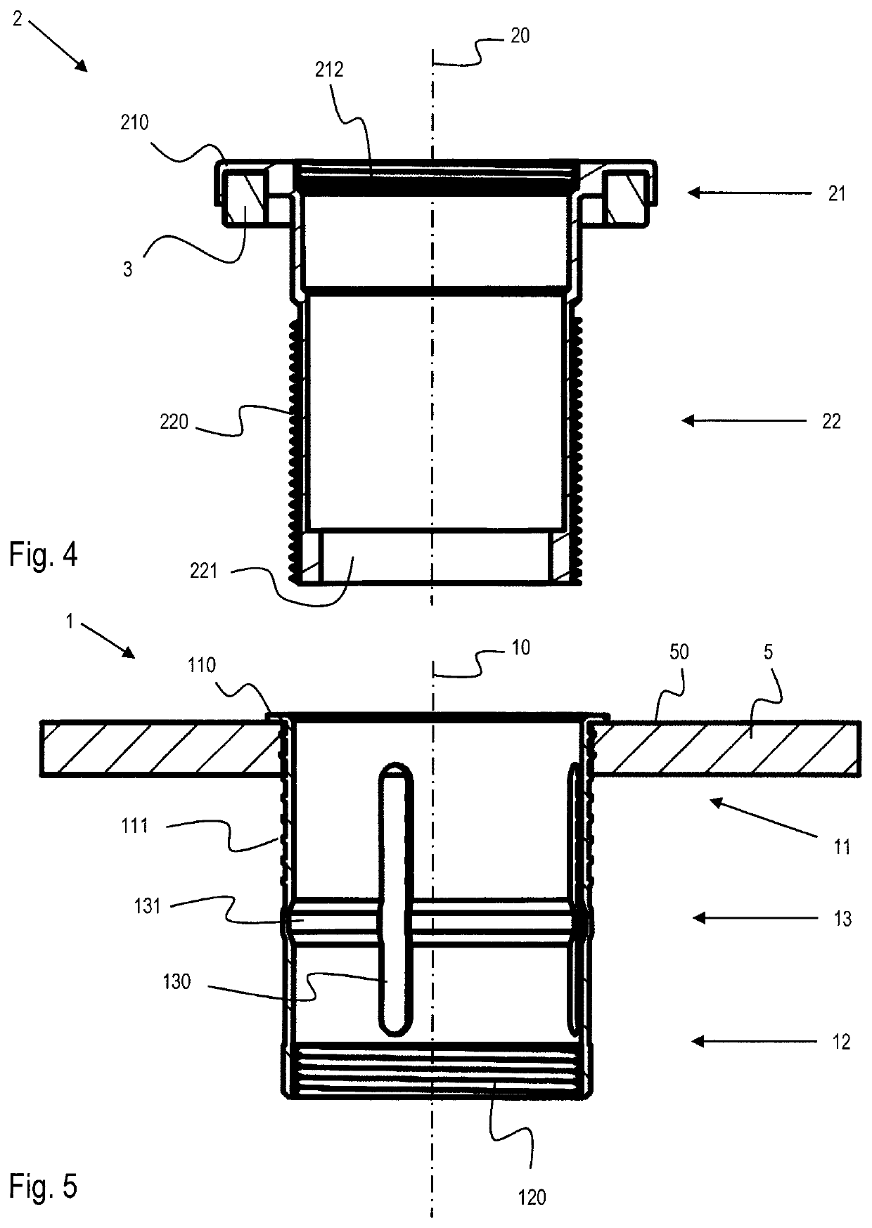 Installation apparatus consisting of a wall plug and a holder which can be screwed therein for installing flush-mounted devices