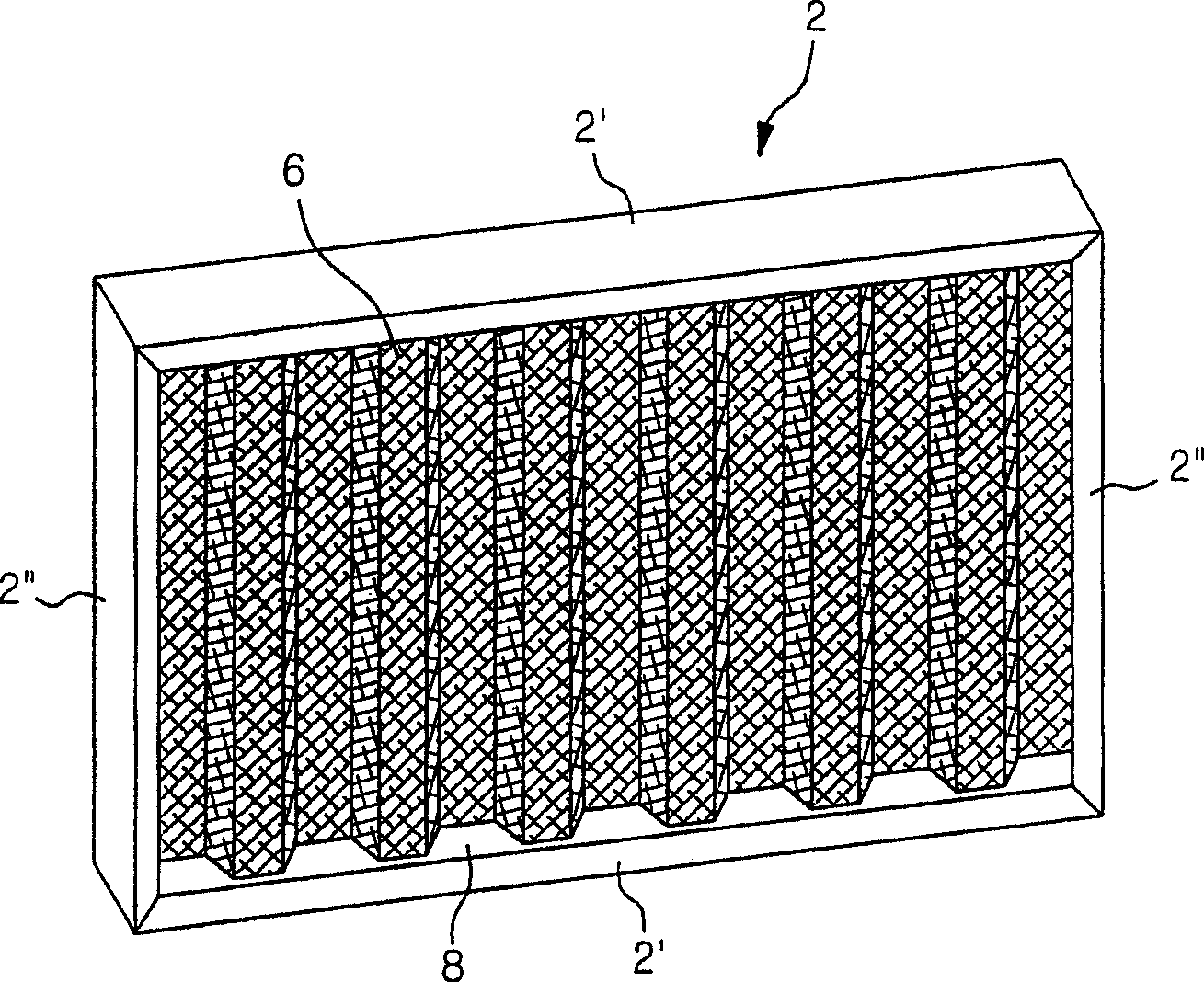 Chemical filter employing metal compound and manufacturing method thereof