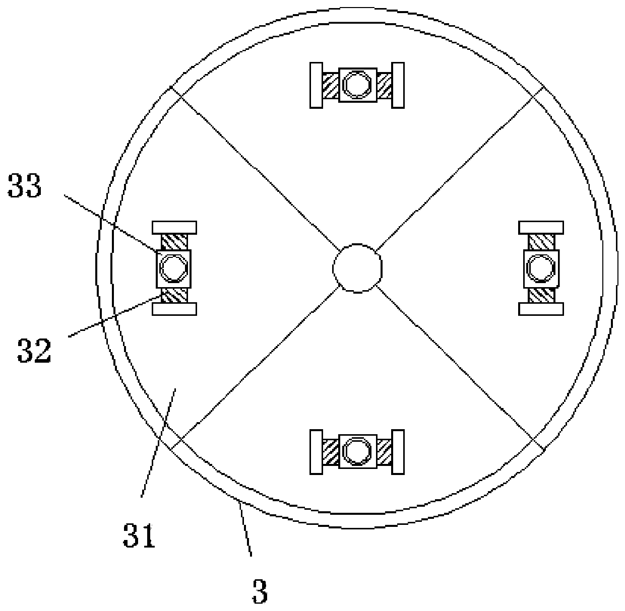 Tunneling angle fine-tuning device of shield machine