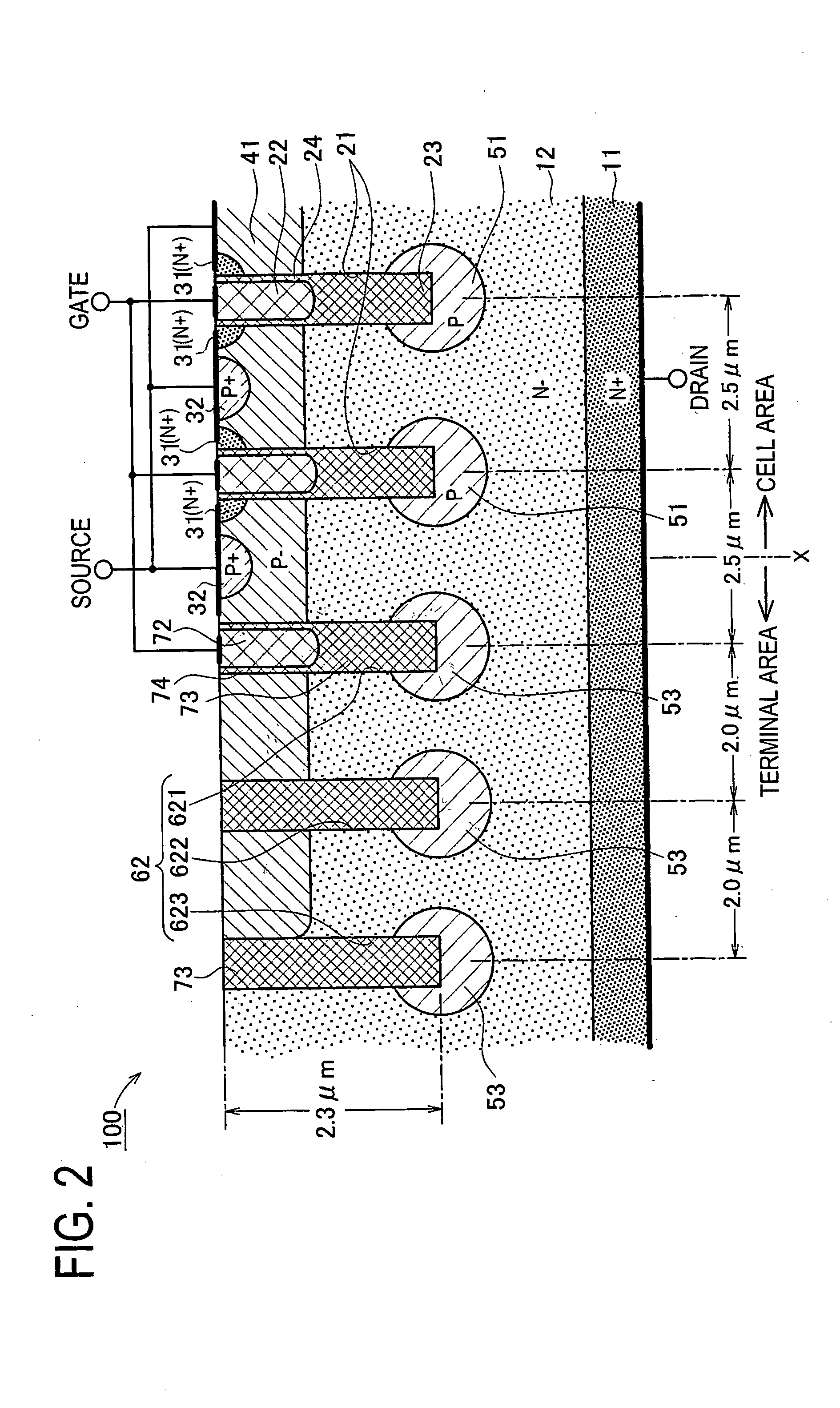 Insulated Gate Semiconductor Device and Method for Producing the Same