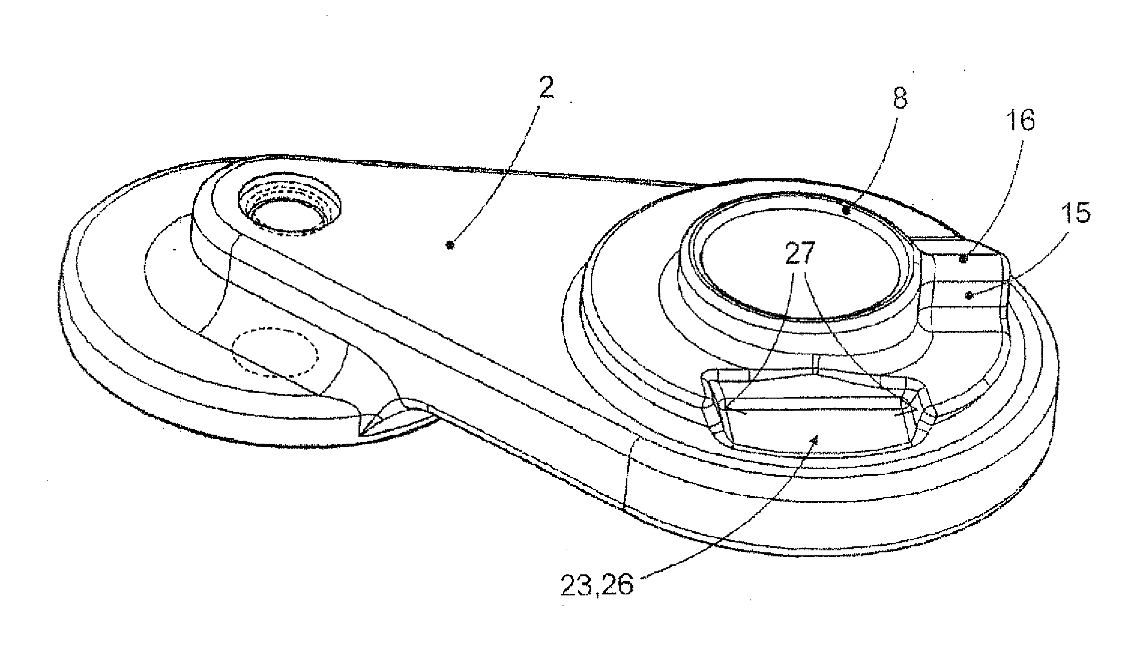 Tensioning device of a traction mechanism drive