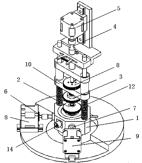 Optical communication sub-module automatic coupling device and method for eliminating hysteresis in coupling process