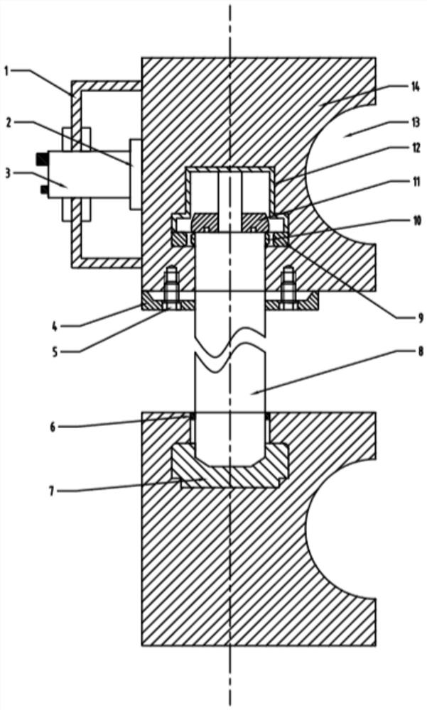 A graded damping and vibration reduction device for a rolling mill