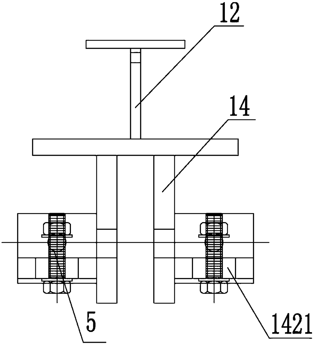 A connection node between load-bearing prefabricated concrete exterior wall and steel beam