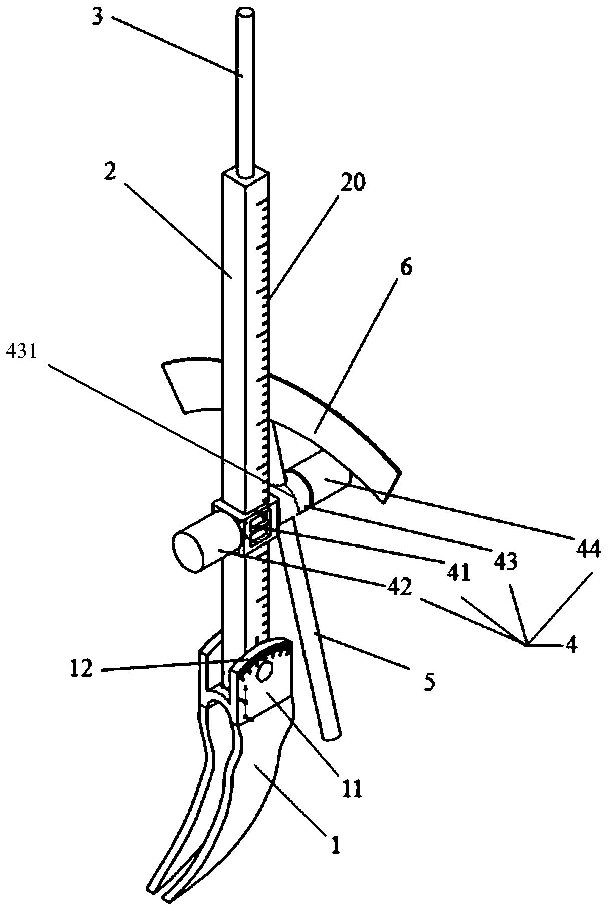 Navigation device for cortical bone screw in minimally invasive spine surgery