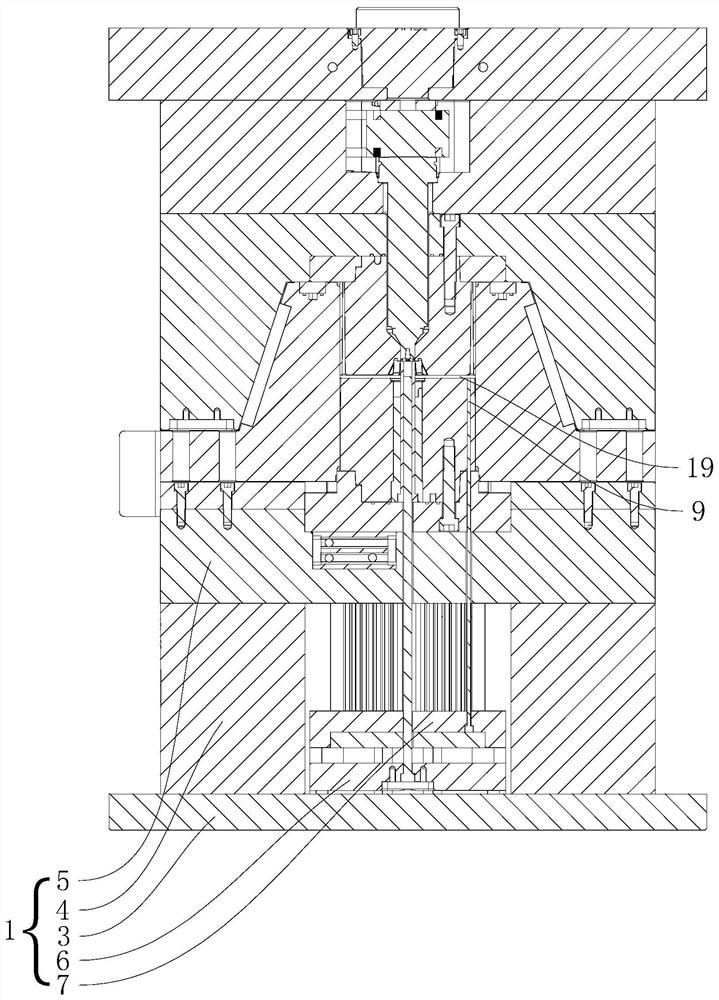 Mold for producing centrifugal fan blade