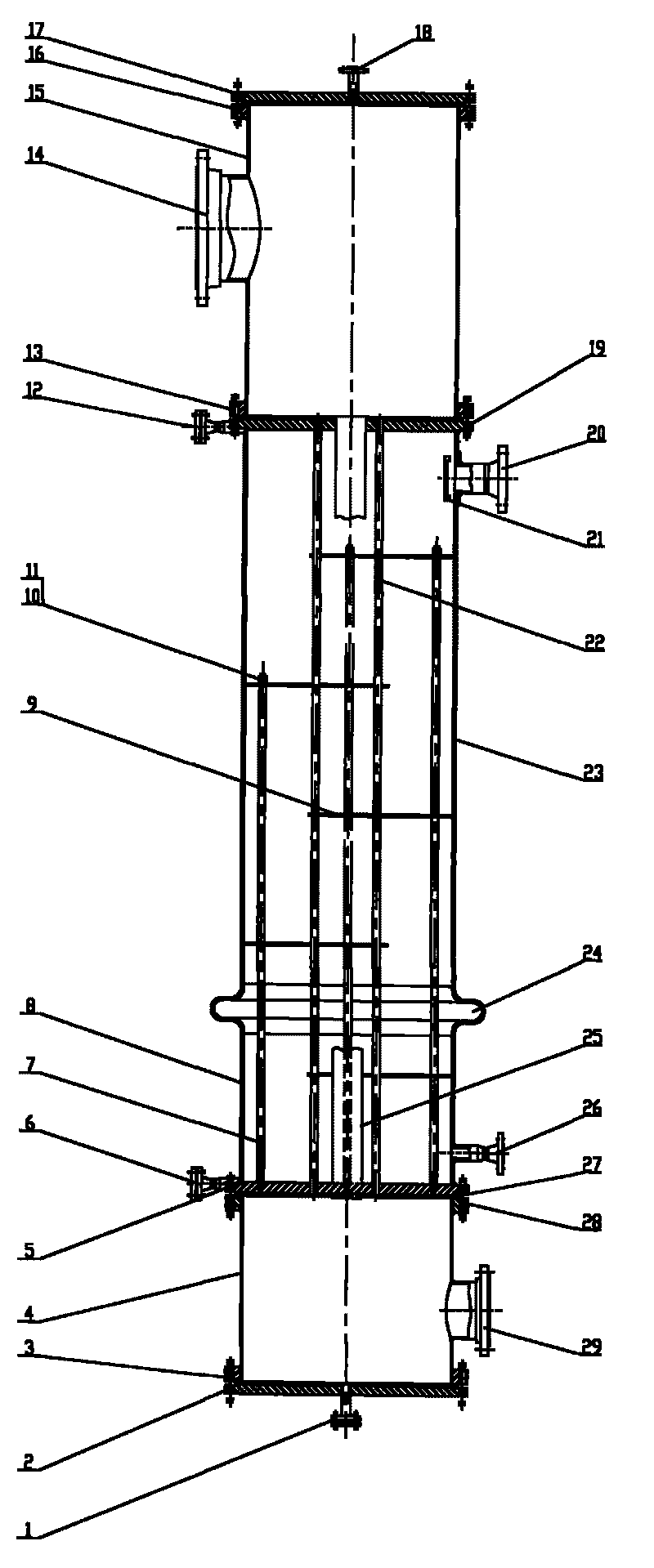Heat exchanger for distillation