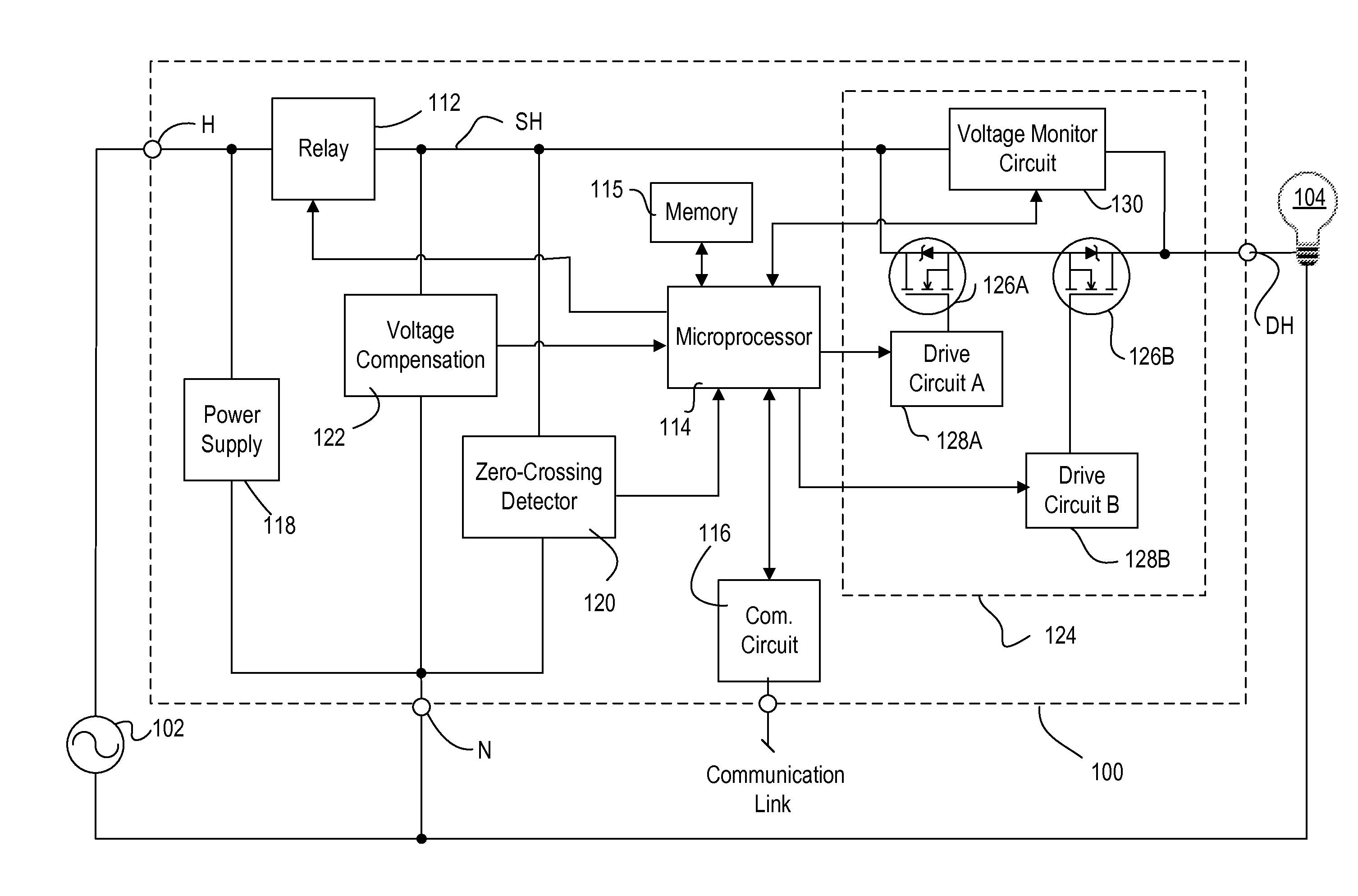 Method of detecting a fault condition of a load control device