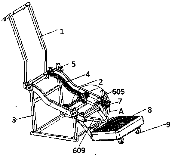 Novel automatic folding type leg shaking massage chair