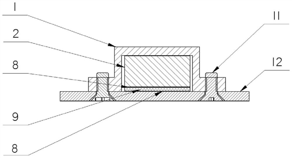 Heat dissipation structure suitable for spacecraft high-power device