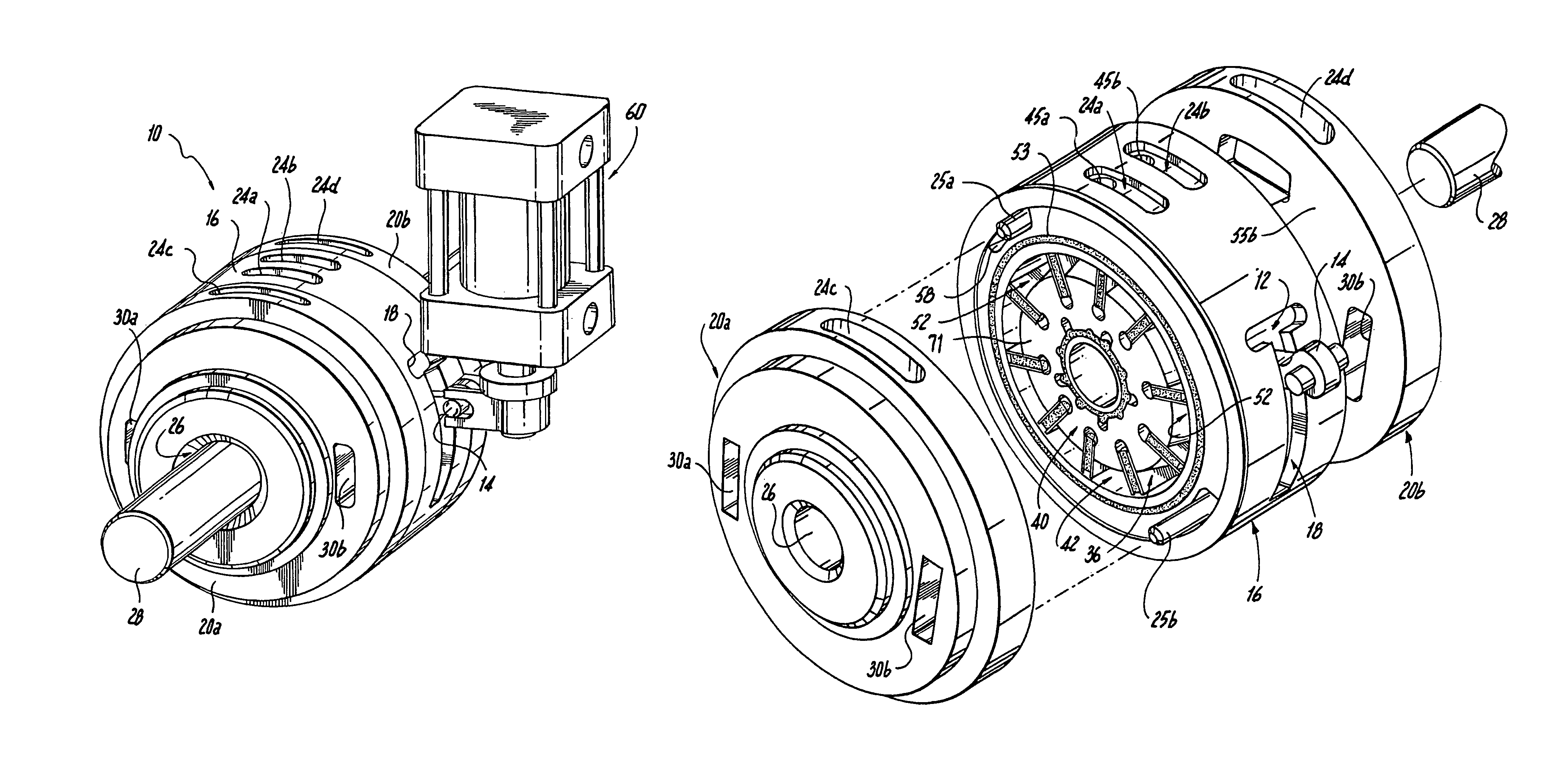 Balanced variable displacement vane pump with floating face seals and biased vane seals