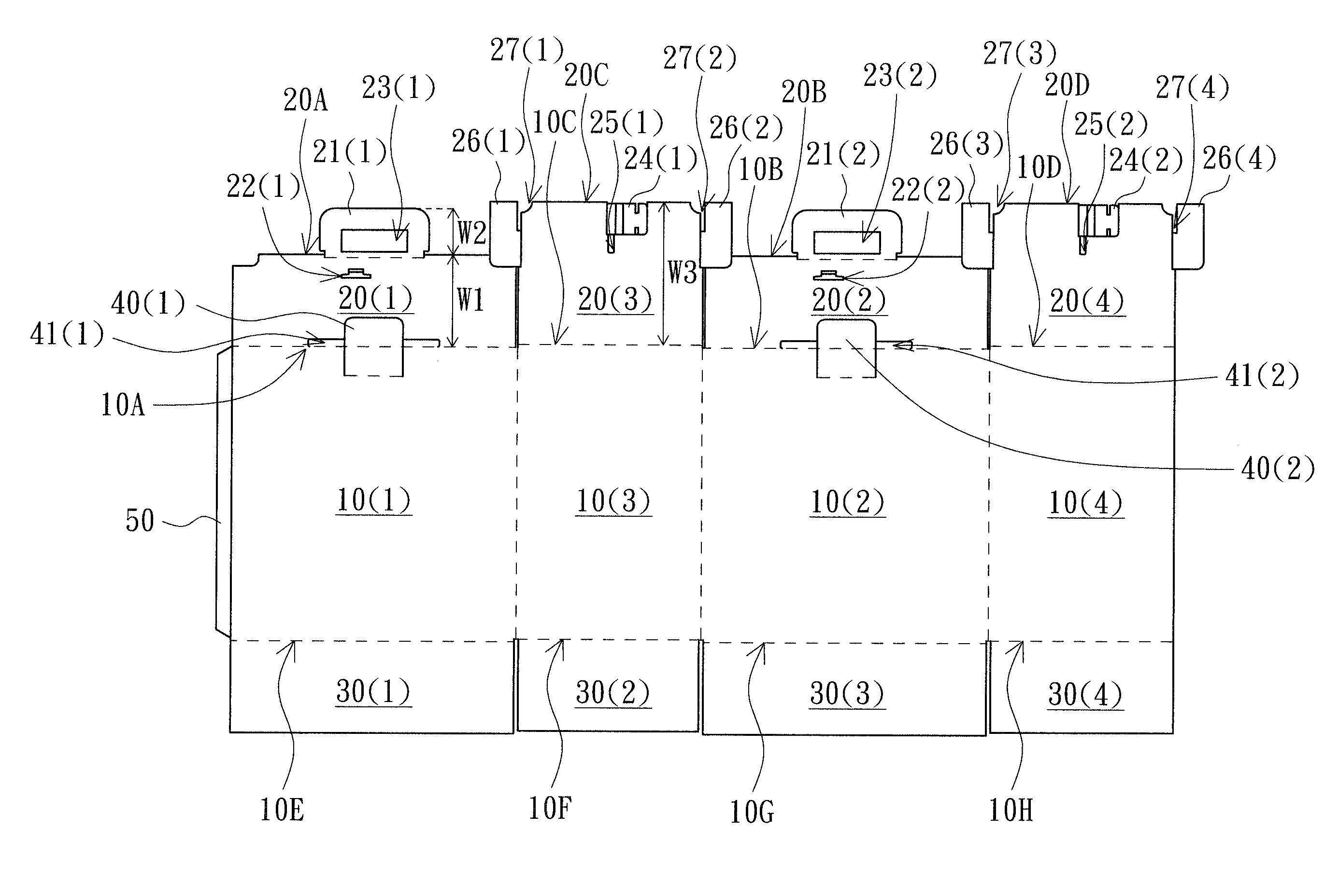 Packing box and fabricating board thereof