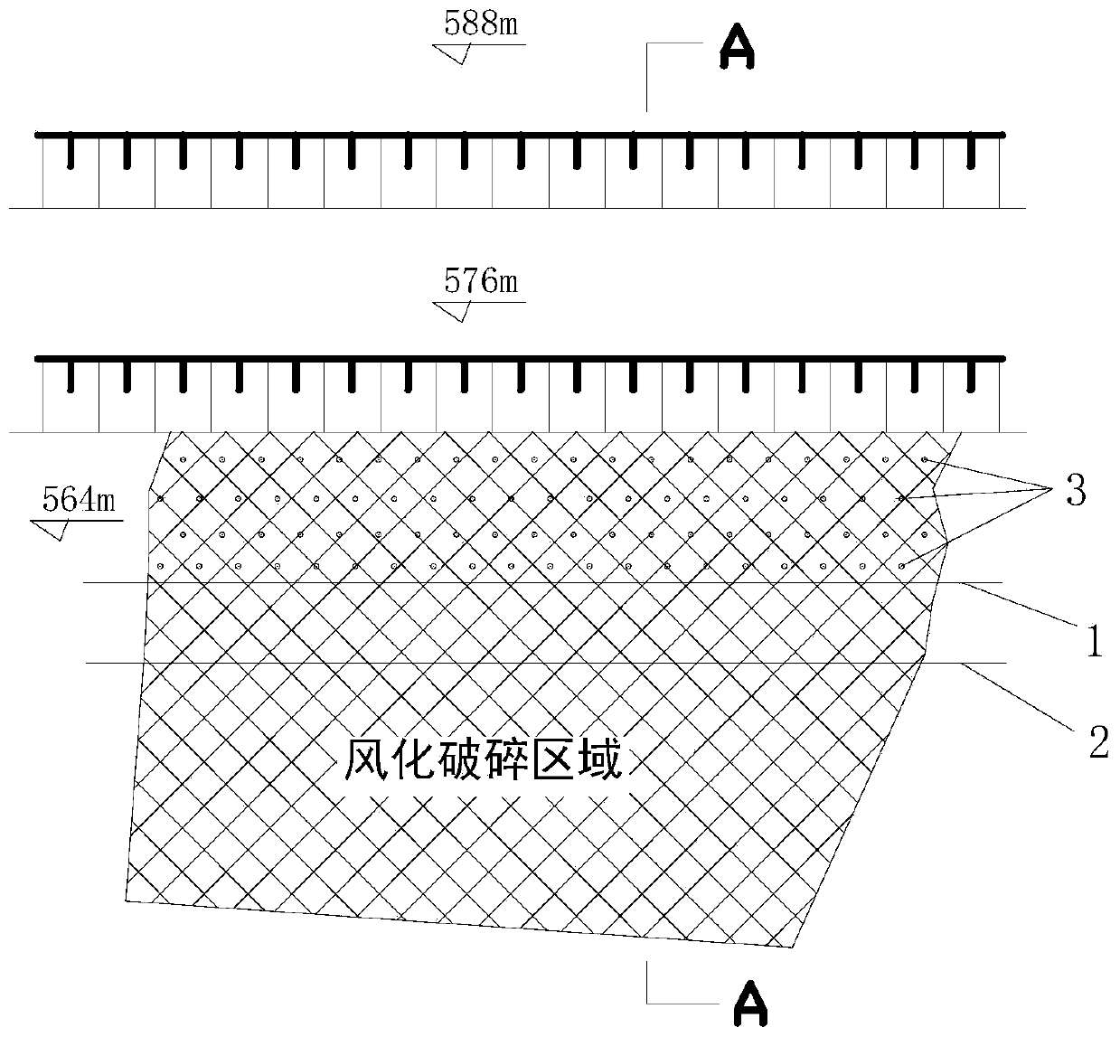 Method for improving pre-splitting crack-forming effect by pre-grouting and reinforcing surrounding rock of side slope