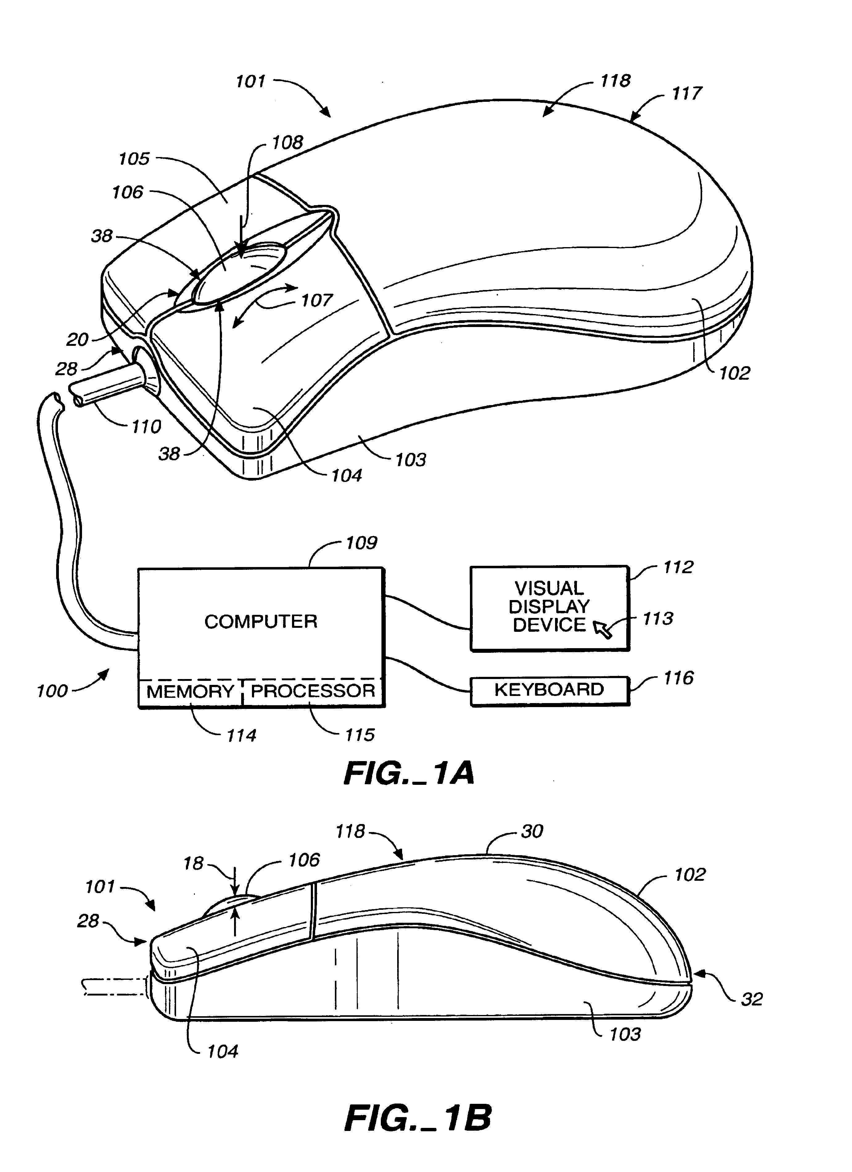 System and method of adjusting display characteristics of a displayable data file using an ergonomic computer input device