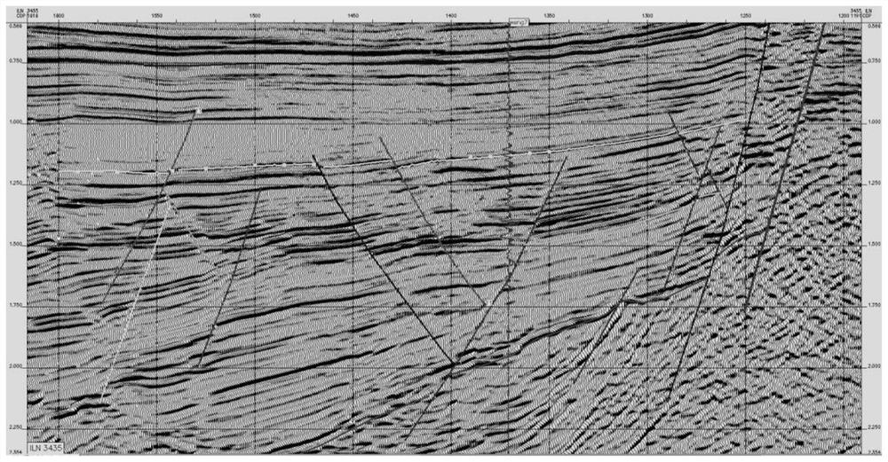 Structural interpretation method for fault block oil and gas field