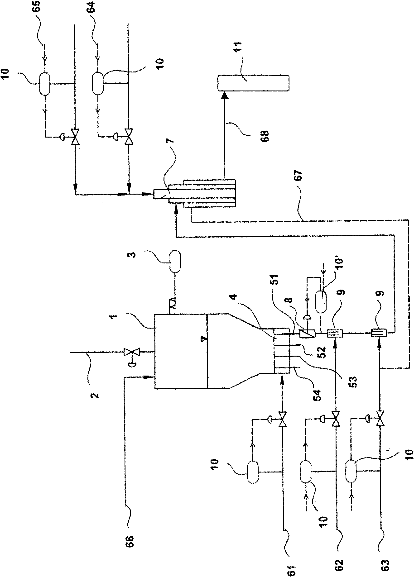 Method and apparatus for starting up gasifying reactors operated with combustible dust