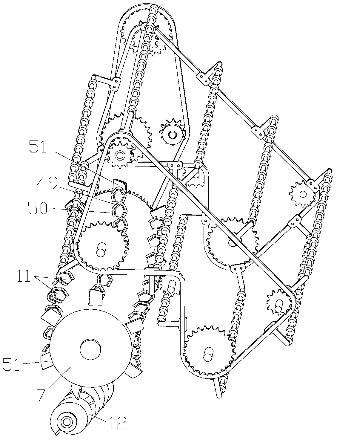 Self-propelled twisting crop first removes and then cuts threshing and cutting rod integrated harvester