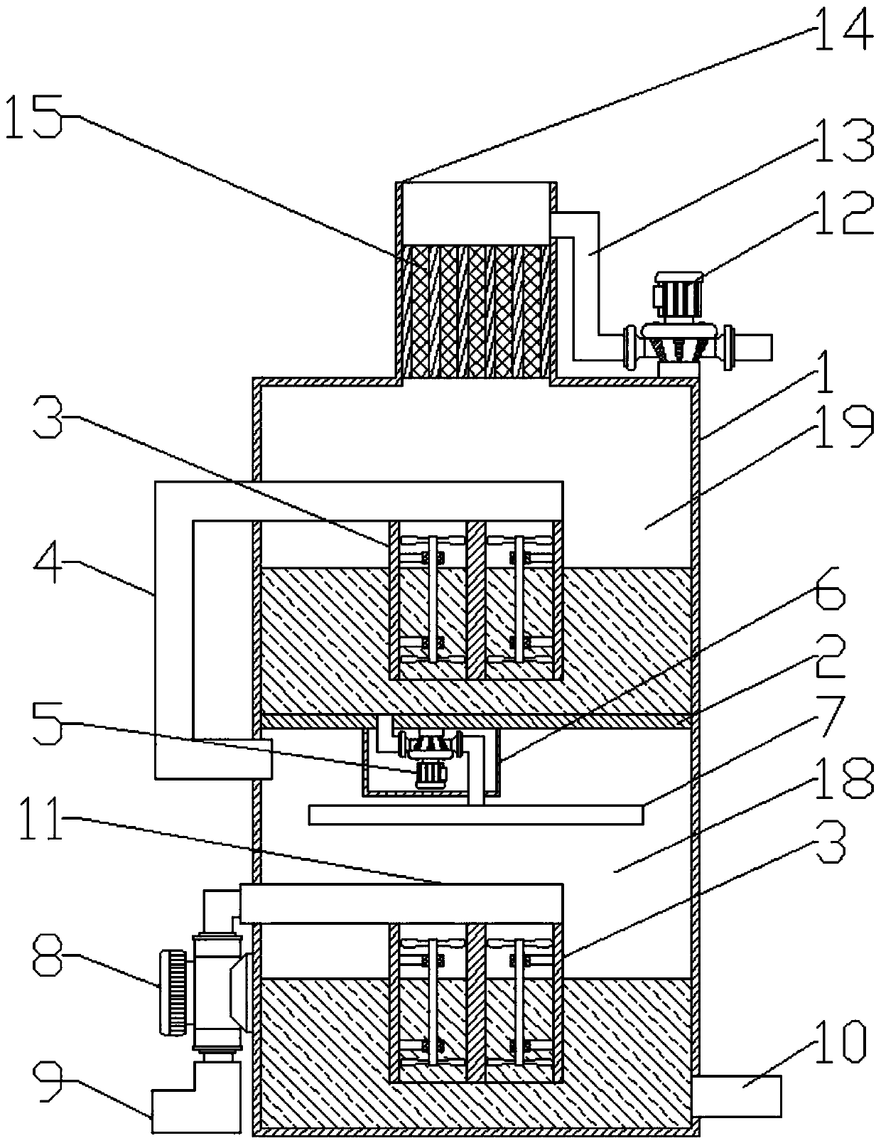 Smoke treatment equipment