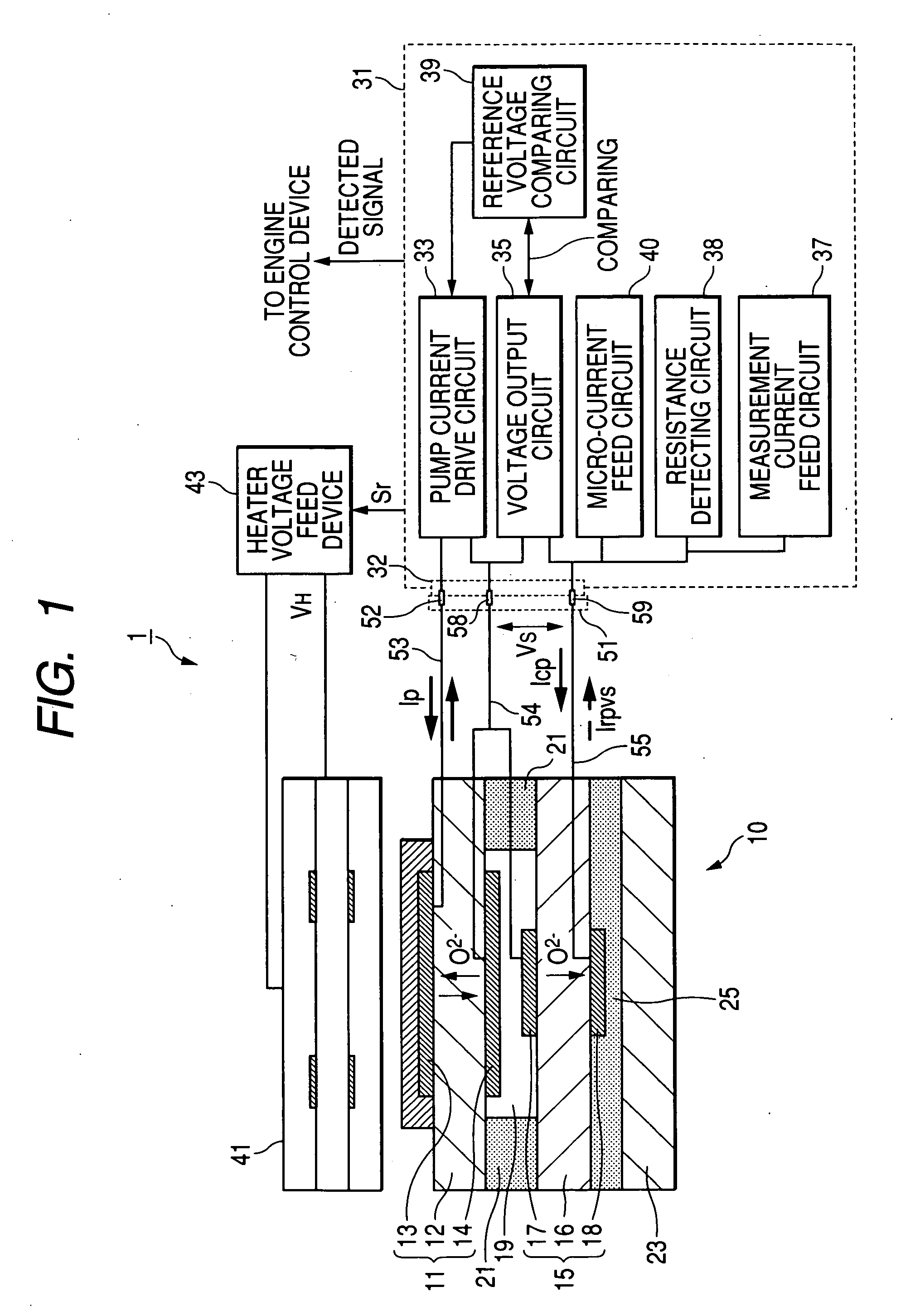 Gas detecting system