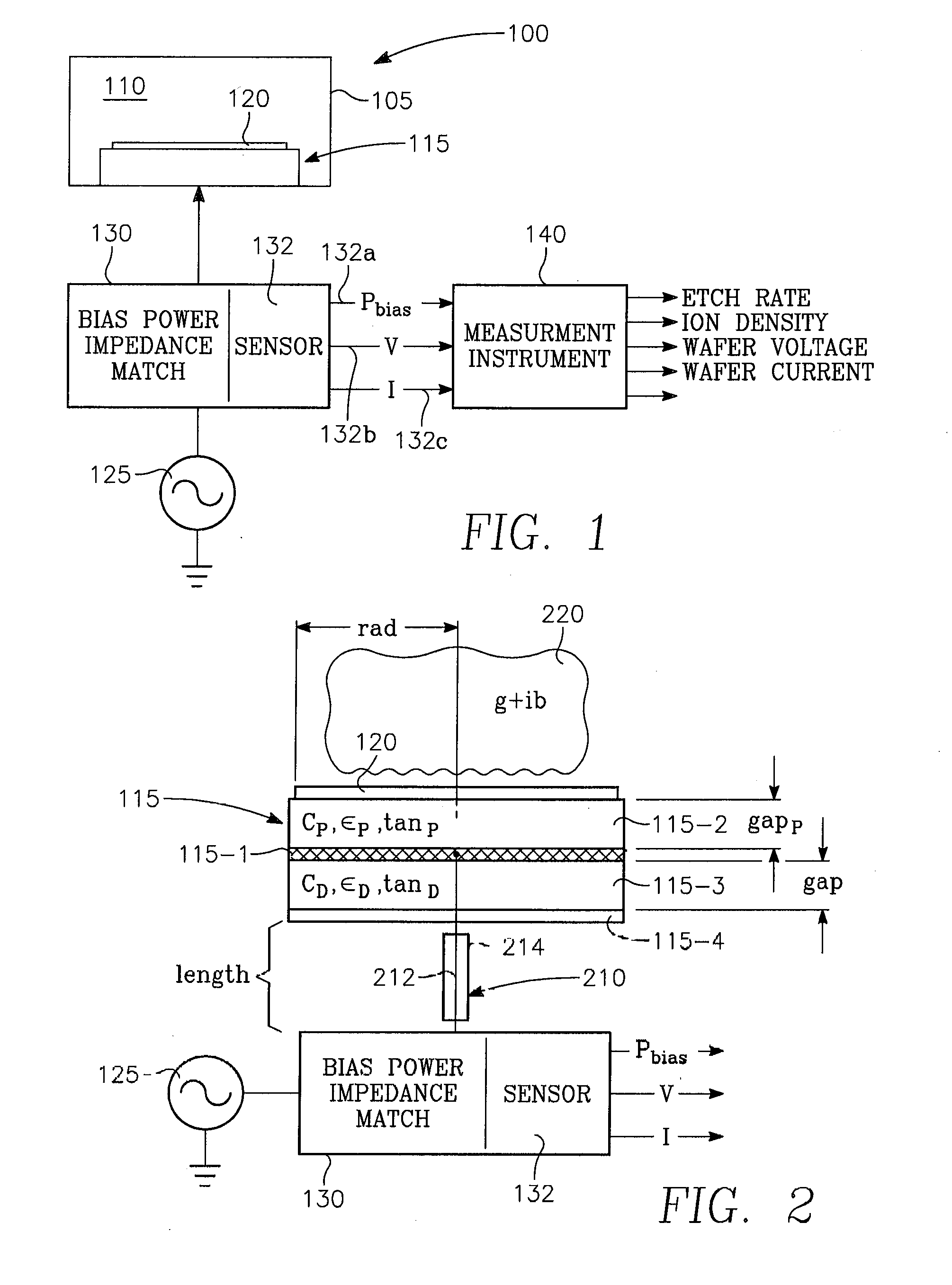 Method of characterizing a chamber based upon concurrent behavior of selected plasma parameters as a function of source power, bias power and chamber pressure