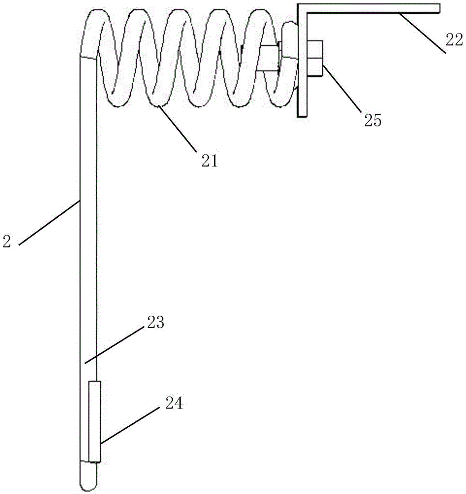 Window alarm panel with lateral elastic connection