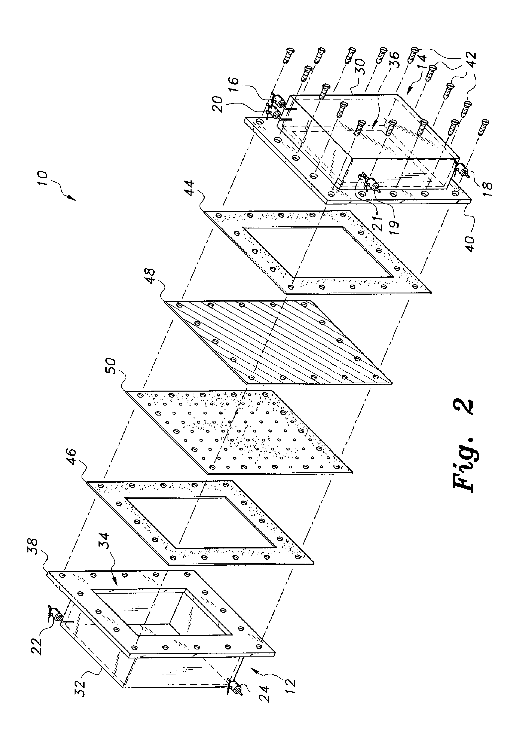 Device and method for testing reverse osmosis membranes