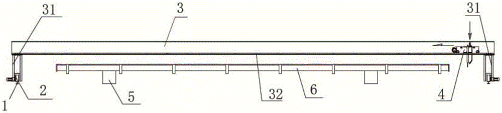 Mechanical type automatic equipment for clearing inner cavity of casting steel mold of cement telegraph pole