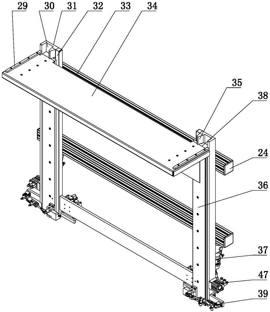 Automatic mounting machine for aluminum profile border corners