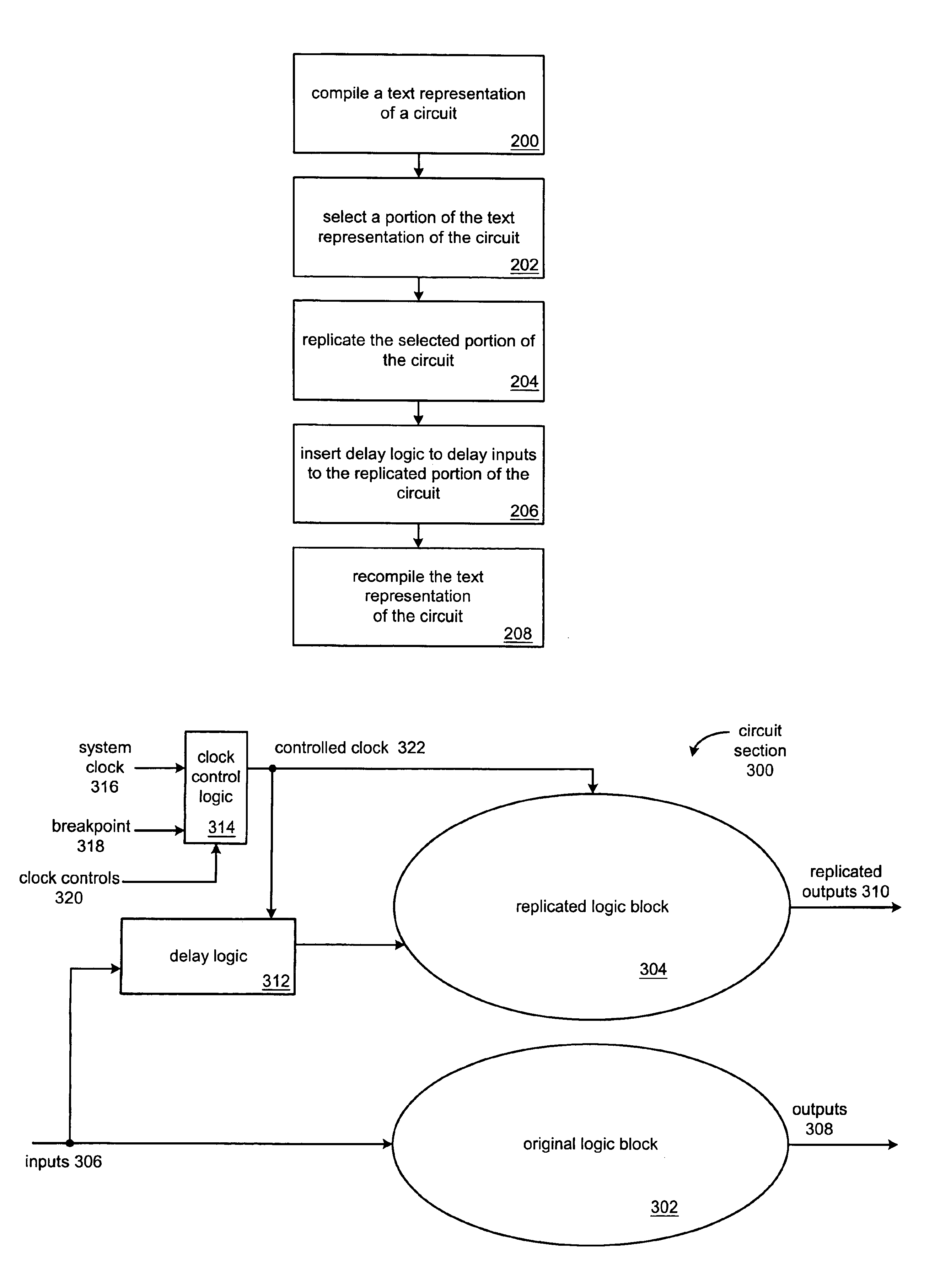 Method and system for debugging using replicated logic