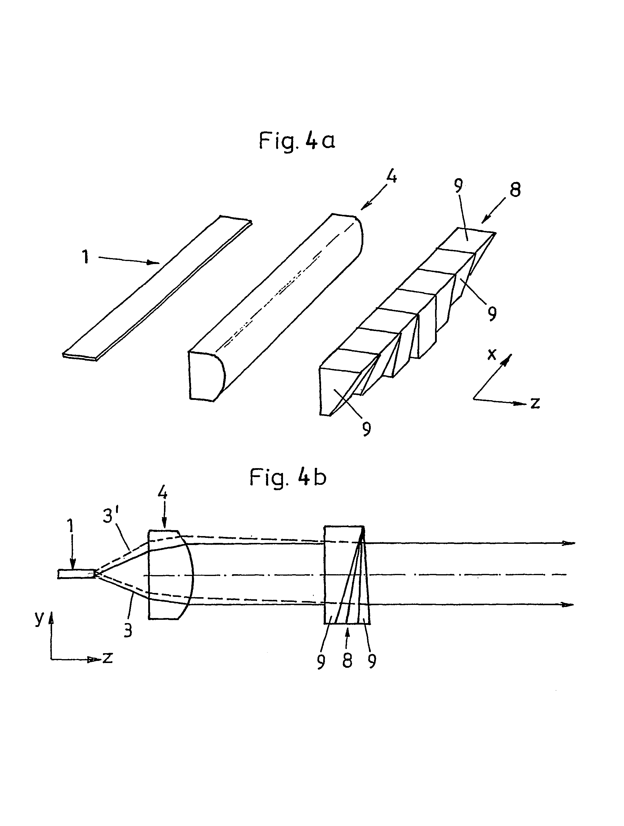 Assembly for correcting laser illumination emitted from a laser light source and method for producing said assembly