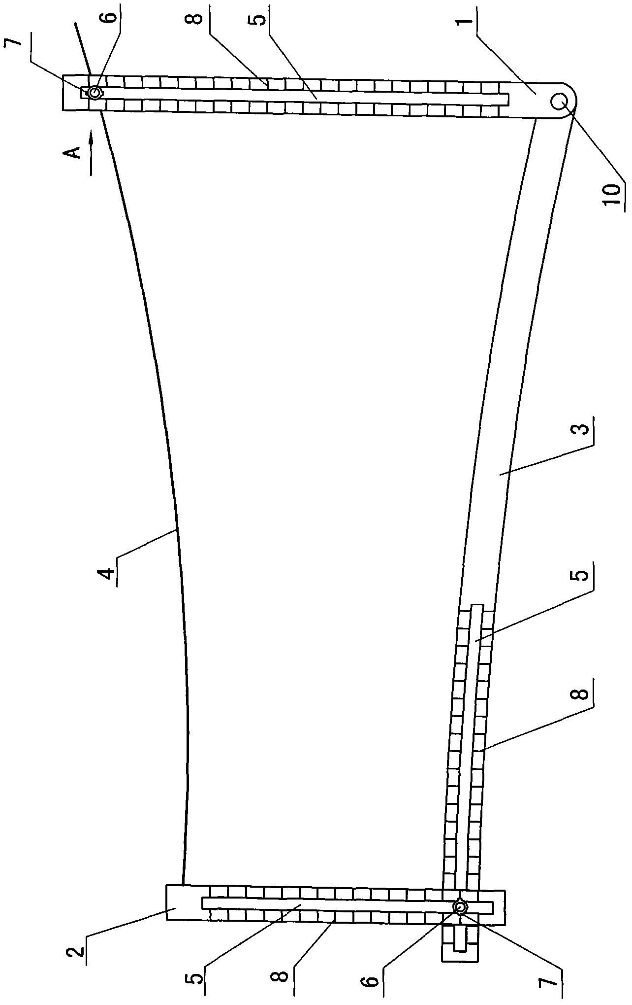 Clothing collar tailoring version ruler