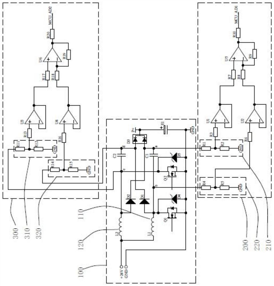 Power supply circuit, circuit fault detection method, circuit board and vehicle air conditioner