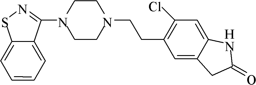Method for preparing ziprasidone