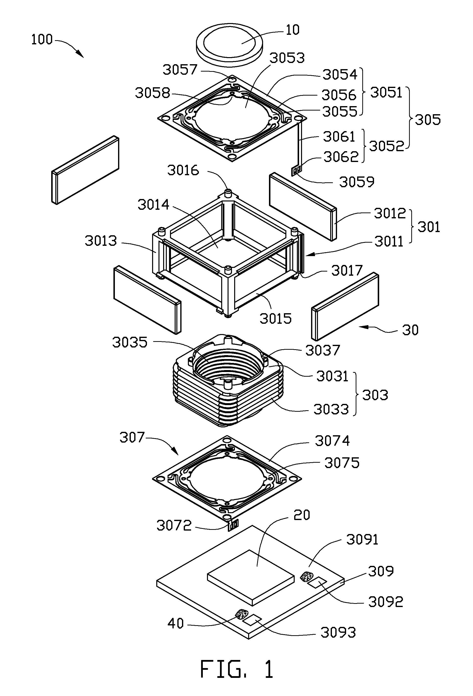 Spring plate, lens actuator having same, and related camera module