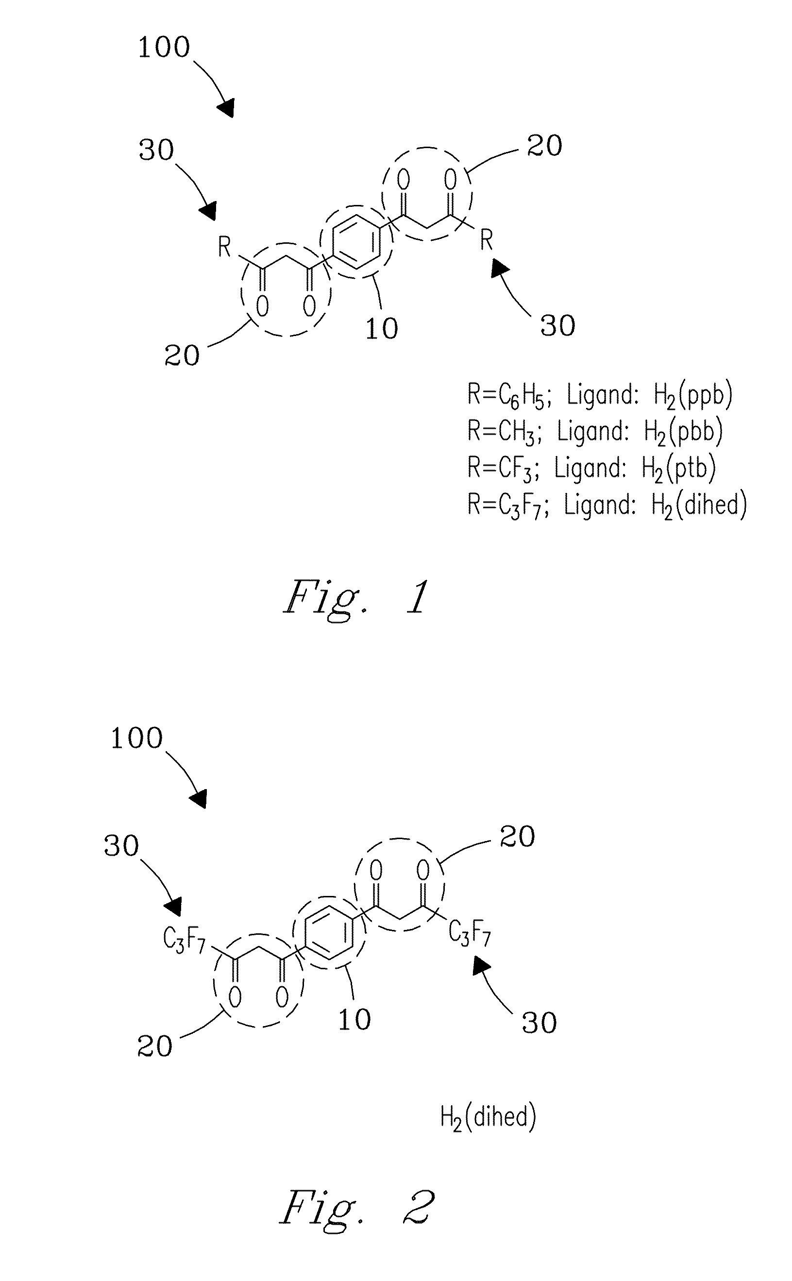 Method and apparatus for selective capture of gas phase analytes using metal β-diketonate polymers