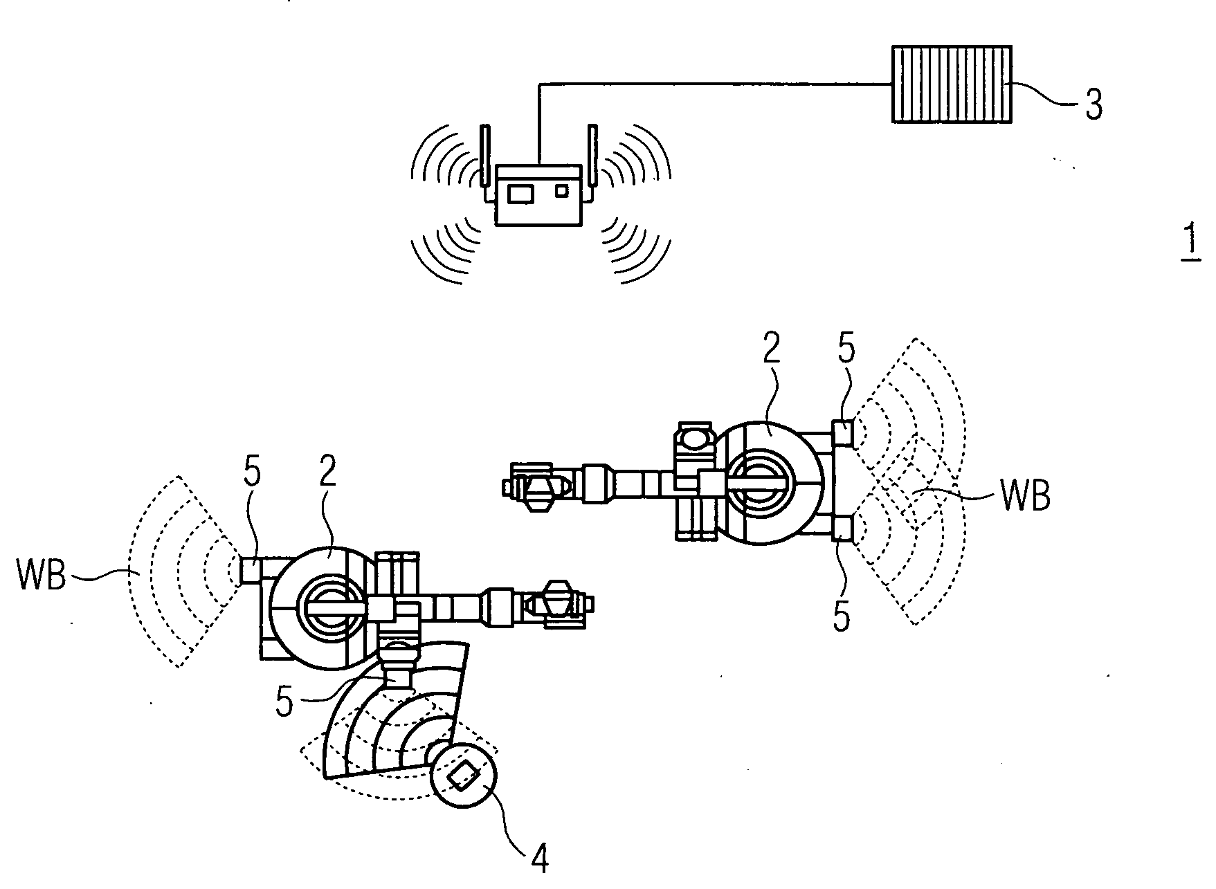 Mobile operating device and method for using said device