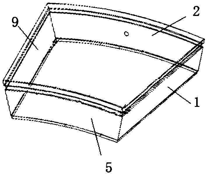 Combined steel structure capping block and segment