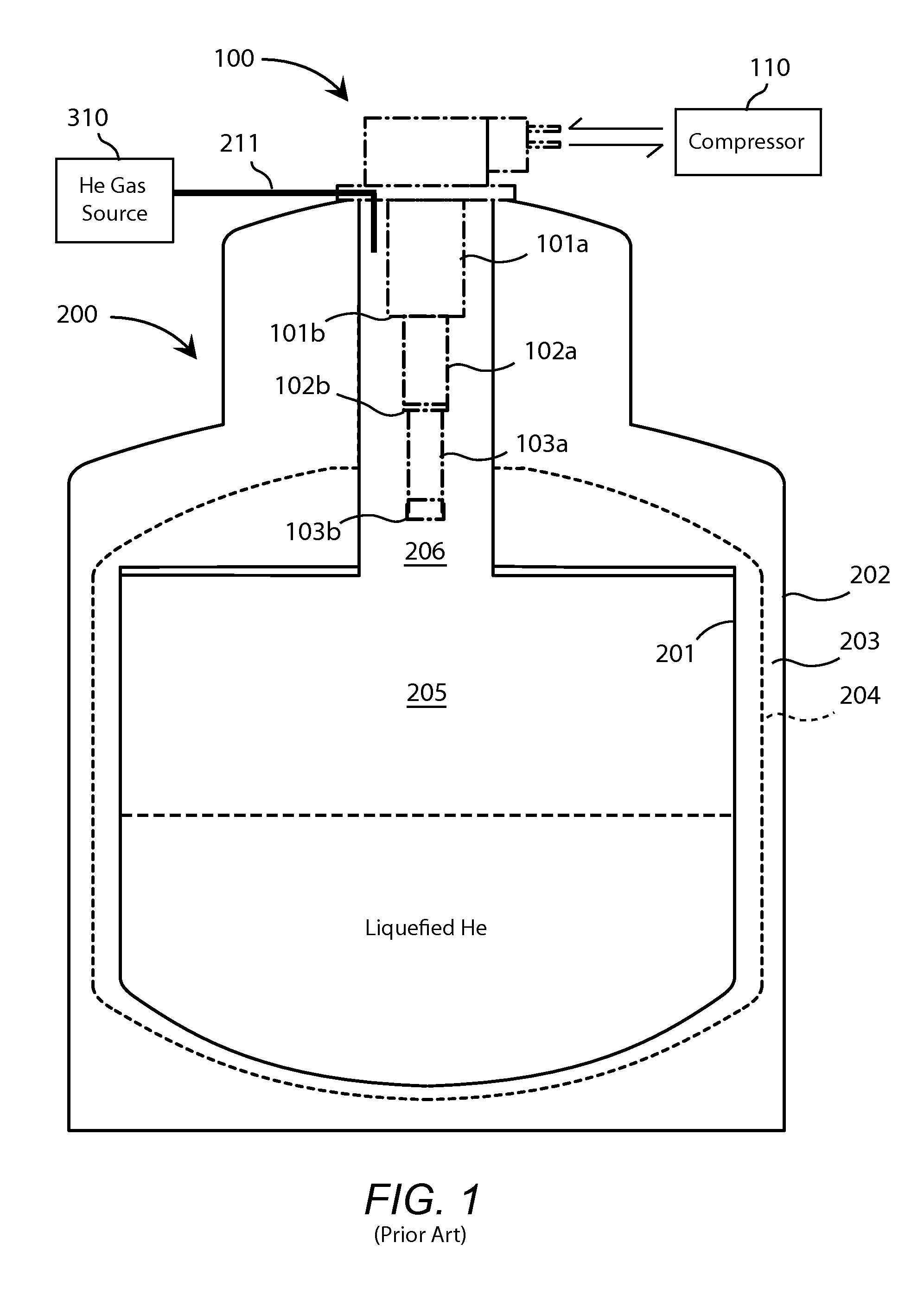 Liquefier with pressure-controlled liquefaction chamber
