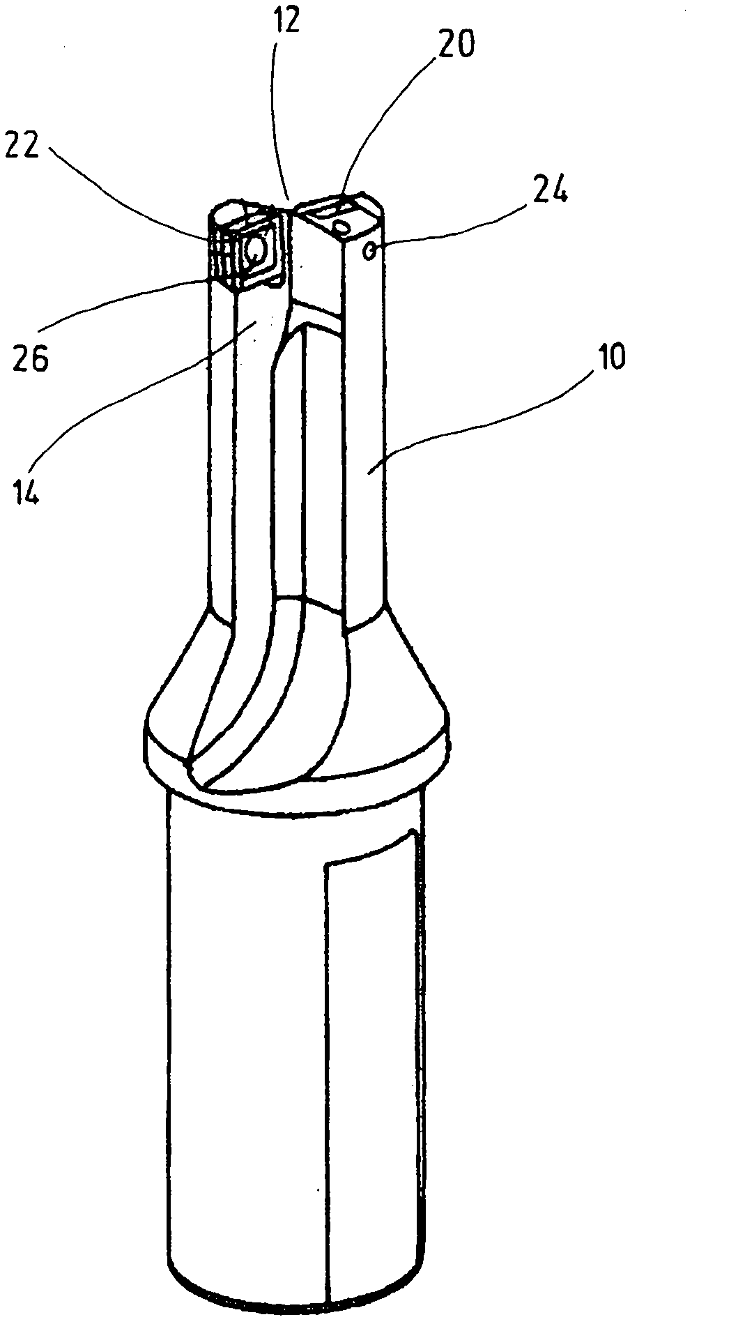 Solid drill with indexable insert