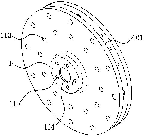 Brake disc assembly based on air cooling system