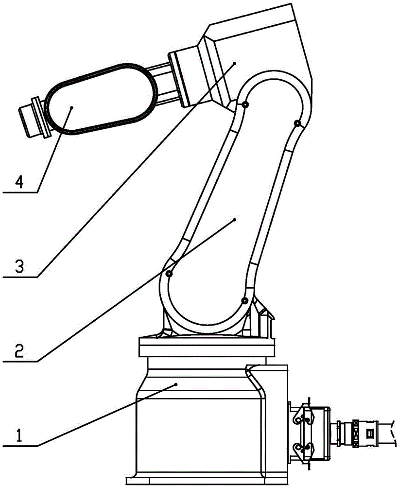 Mechanical body structure for six-freedom-degree series connection teaching robot