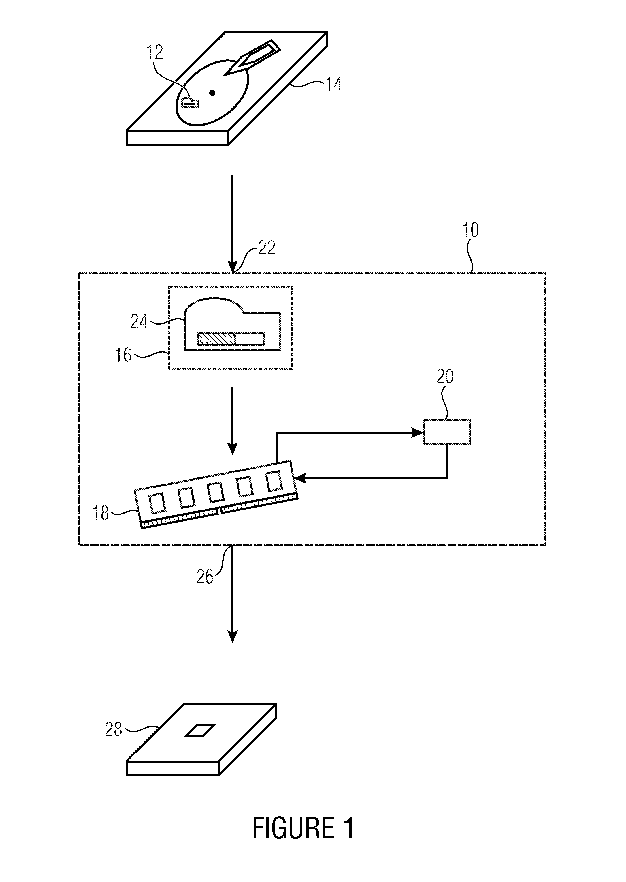 Device for caching a scalable original file